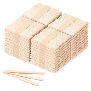 lot 943 image: VEIDIA 2000 Pcs 4.5 Wooden Craft Sticks, Ice Cream Sticks,Natural Wood Popsicle Stick for Waxing, DIY Wood Crafts, Hair Removal and Waxing Supplies, Paint Stirrer, Art Projects and Ice Pop Sticks - Retail $22