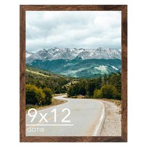lot 959 image: QOTIB 9x12 Picture Frame Deep Brown for Wall Hanging or Tabletop, Wood 9 x 12 Frame Photo Frame for Wall Horizontally or Vertically, Deep Brown, 1 Pack - Retail $9