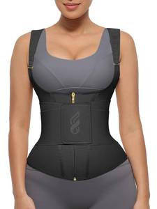 lot 984 image: FeelinGirl Waist Trainer for Women Tummy Control Workout Hourglass Vest Waist Cincher with Adjustable Shoulder Strap Black M