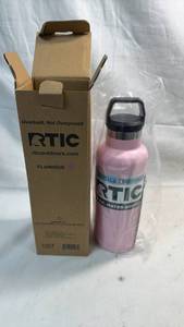 lot 4 image: RTIC Flamingo 16 oz Water Bottle