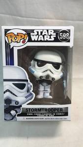 lot 33 image: Pop Star Wars Stormtrooper #598 Vinyl Figure
