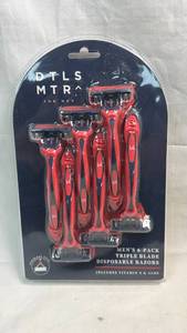 lot 34 image: DTLS MTR Mens 6-Pack Triple Blade Disposable Razors