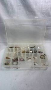lot 105 image: Jewelry Organizer Storage Box with Assorted Jewelry Lot
