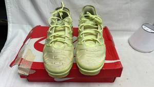 lot 122 image: Nike Air VaporMax Plus Lime Yellow Sneakers Size 9.5