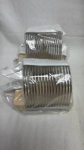 lot 137 image: Stainless Steel Hasselback Potato Slicer Rack with Wooden Base - Lot of 2