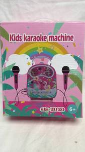 lot 151 image: Kids Karaoke Machine ats-2020 with 2 Microphones Portable Carry Bag