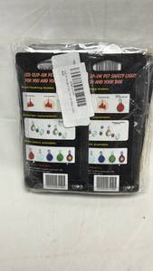 lot 161 image: LED Clip-On Pet Safety Light 8-Pack Multi-Flashing Modes