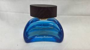 lot 167 image: Tommy Bahama Fragrance Cologne Blue Glass Bottle Black Cap 3.4 fl oz