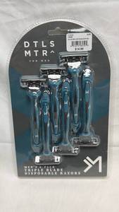 lot 183 image: DTLS MTR Mens 6-Pack Triple Blade Disposable Razors