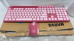 lot 186 image: 2.4GHz Wireless Keyboard and Mouse Combo Model NC-41HV