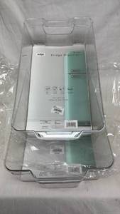 lot 188 image: edge Wide Fridge Organizer 14.5 x 8.5 x 4 inches - Lot of 2