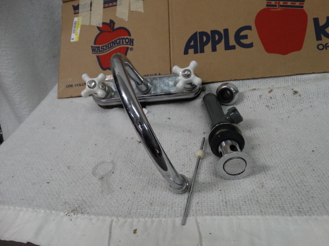 lot 1606 image: Ambassador SpraySpout Kitchen Faucet