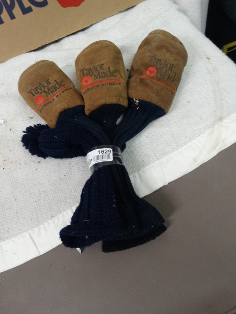 lot 1629 image: Lot of Taylor Made Burner Bubble Golf Cub Covers