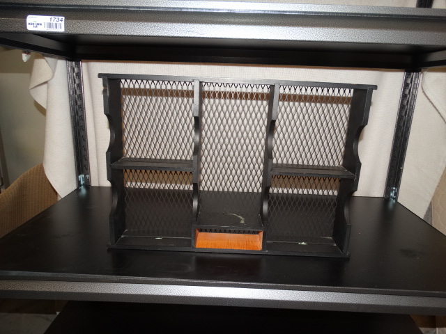 lot 1730 image: Small Black Shelf