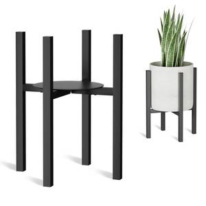 lot 1543 image: Linpla Adjustable Metal Plant Stand Indoor Outdoor - Fits 8 to 12 Inches Pots - Mid Century Modern Planter Stand Single Floor Flower Pot Holder Home Decor for Gardening Gifts - Retail $18