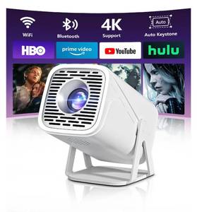 lot 1582 image: TryLand 1080P Portable Smart Mini Projector with WiFi 6 and Bluetooth, Built-in Apps & 4K Supported, Native Full HD Movie Projector, Compatible with TV StickHDMISmartphone - Retail $60