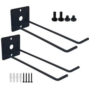 lot 1629 image: TMQZLN 2 Pack Wall Mount Hook Tool Organizer,Garage Tool Organizer Wall Mount,Iron Shelf Accessory compatible with Suncast Sheds,with EZ Bolt Assembly - Retail $27
