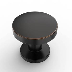 lot 1647 image: Amerdeco 10 Pack Oil Rubbed Bronze Cabinet Knobs 1.2 Inch(30mm) Single Hole Cabinet Handles Round Dresser Knobs Drawer Knob for Bathroom Cabinets - Retail $24