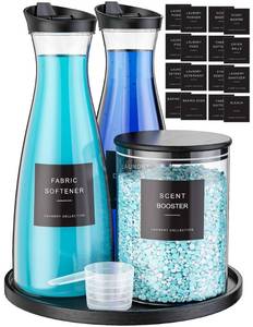 lot 1676 image: 21 Pack Laundry Detergent Dispenser & Laundry Pods Container with Tray Black - Retail $23