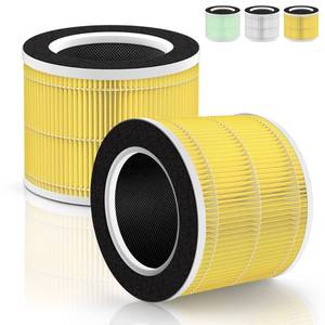 lot 1687 image: RP-AP088-F1 Replacement Filter Compatible with RENPHO Air Purifier Replacement Filter RP-AP088W True HEPA H13 Filter for RENPHO RP-AP088B RP-AP088W RP-AP088WRP-AP088B Especially for Pet Allergy, 2PCS - Retail $40