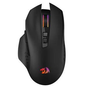 lot 7377 image: Redragon M656 MAX 3-Mode Wireless Gaming Mouse, 10000 DPI Rechargeable Gaming Mice w 5 DPI Levels, 7 Macro Buttons, RGB Backlight & Pro Software Supported, for PCMacLaptop - Retail $25
