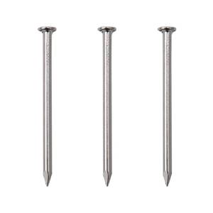lot 7400 image: 450pcs Hardware Nails, 1-14 16 Ga Nickel Plated Hanging Nails, Flat Head Nails, Hanging Picture Nails, Wood Nails, Roofing Nails, wall Nails (1-14 in) - Retail $8
