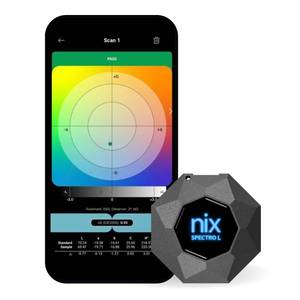 lot 13582 image: Nix Spectro L Spectrophotometer and Densitometer- Professional Color Matching Technology, Compatibility with 200,000 Paints, Spectral Data and Delta-E Functionality for Accurate Results