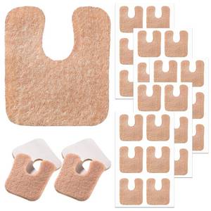 lot 13606 image: 6 Pieces U Shaped Felt Callus Pads Metatarsal Pads Forefoot Foot Pads Pain Relief Foot Cushion Keep Protecting Calluses from Rubbing on Shoes Adhesive Pads for Men and Women - Retail $10