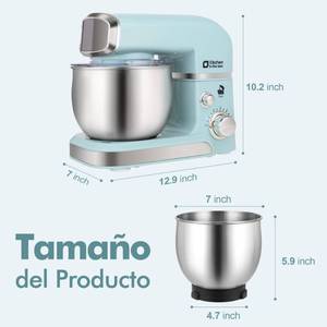 Kitchen in the box Stand Mixer,3.2Qt Small Electric Food Mixer,6 Speeds Portable Lightweight Kitchen Mixer for Daily Use with Egg Whisk,Dough Hook,Flat Beater - Retail: $80