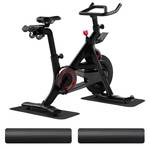 2-Pack Bike & Rowing Machine Mat for Carpet & Hardwood Floors, Compatible with Peloton/Yosuda, Anti-Slip Floor Protector Pad, Noise & Vibration Dampening - Retail: $22