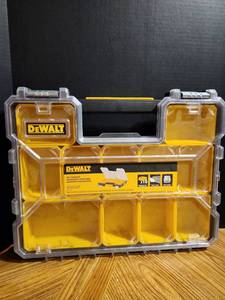 lot 114 image: DEWALT Pro Organizer Tool Storage Case with Dividers - Retail $25