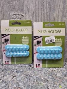 lot 122 image: Wall Mount Plug Holder Cable Management Organizer - Retail $3