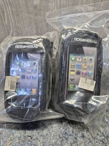 lot 129 image: ROSWHEEL Bicycle Phone Holders Set of 2 - Retail $15