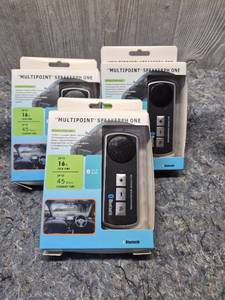 lot 137 image: Log if 3 Bluetooth Hands-Free Car Speakerphone Kit - Retail $15