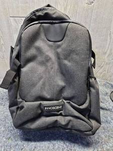 lot 144 image: INNOSCENT Gray Canvas Backpack with Mesh Interior - Retail $25