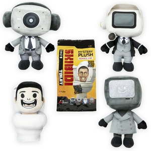lot 153 image: Skibidi Toilet Mystery Collectible Plush  All-New Collectibles  Officially Licensed Skibidi Toilet Brand Merch  11 Inches Tall  Ages 13 and up - Retail $24