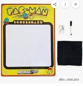 lot 173 image: LOT OF 6 - NEW - Arcade1Up Pac-Man Tin Scoreboard 18 x 24 in Item 8216 - Retail $0