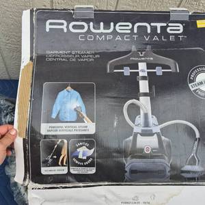 lot 306 image: Rowenta Compact Valet Garment Steamer IS6200 - Retail $0