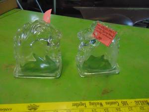 lot 4670 image: Horse Head Candy Jars 