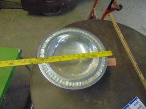 lot 4674 image: Towles - Silver Plate and Abalone Center Stand