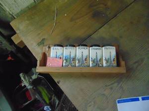 Selection of Spice Jars on Rack