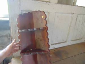 lot 4723 image: Folk art Corner Shelf