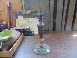 lot 4779 image: Large Heavy Metal Candlestand 