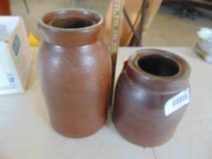 lot 4783 image: Pair of Vintage Crocks