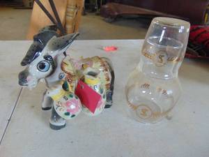 lot 4790 image: Donkey Figurine and the Nightcap