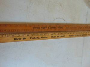 lot 4805 image: Vintage Yardsticks