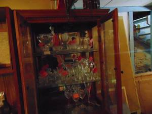 lot 4839 image: all Clear Glass in Cabinet - - bring boxes and Packing