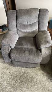 Signature by Ashley Gray Upholstered Reclining Armchair