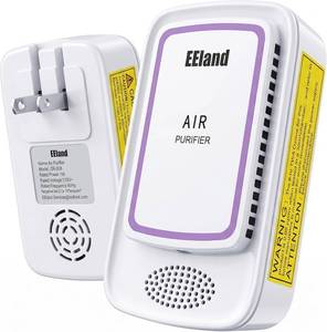 lot 72717 image: Plug In Air Purifier for Home Pets, Ionic Air Ionizers & Pet Odor Eliminator, Litter Box Deodorizer for Cats, Compact Filterless Air Freshener for Kitchen, Bedroom, Small Room, Ozone Free, 1-Pack - Retail $20