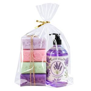 lot 72754 image: Cellophane Bags 10x14 Inch, 50 Pack Clear Plastic Gift Bags with Bottom Gusset for Stand-Up Display, Medium Cello Wrap for Large Goodies, Treats, Party Favors, Mugs, Includes 50 Ties - Retail $12